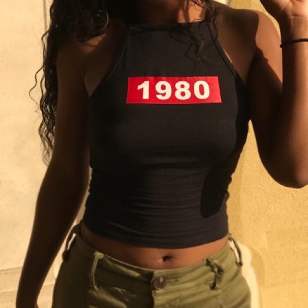 Cute 1980 crop top